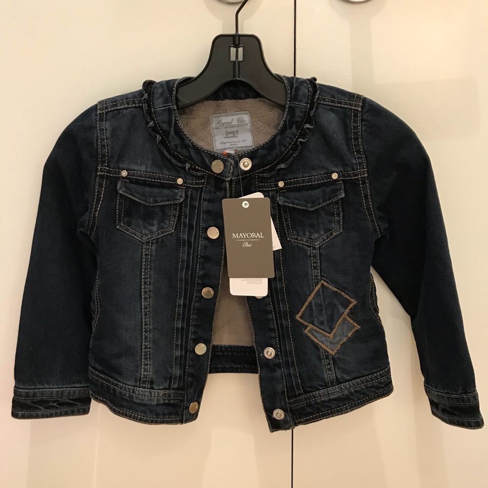 Mayoral Girls Lined Denim Jacket